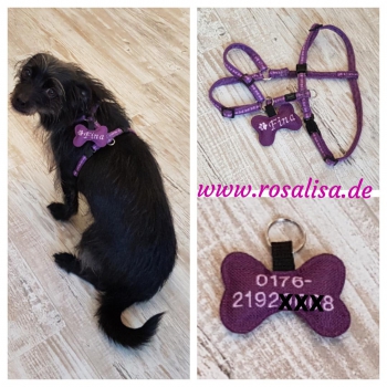 Preview: Anhänger bestickt mit Namen