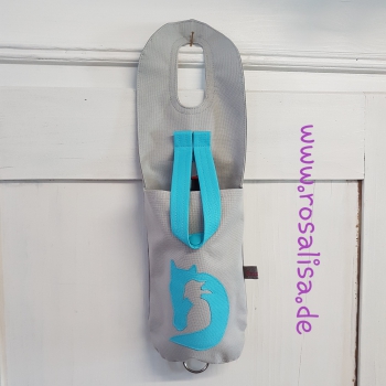 Preview: Satteltasche Western Flaschenhalter mit aufgenähtem Motiv